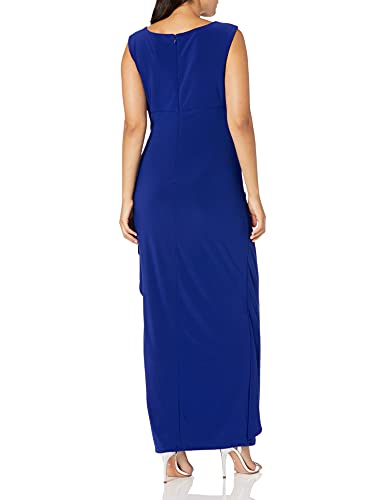 Image of Alex Evenings Women's Long Column Dress with Sweetheart Neck (Petite and Regular)