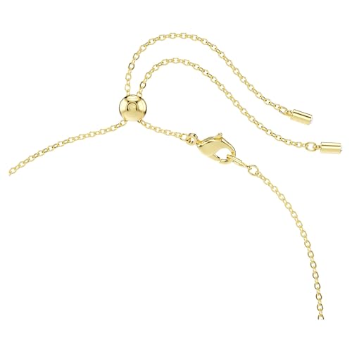 Swarovski Constella necklace, Mixed cuts, Green, Gold-tone plated4