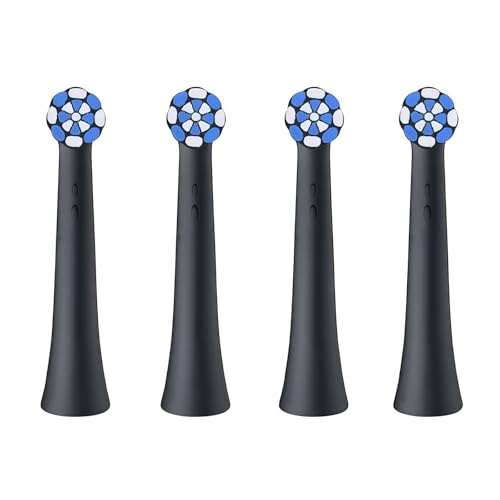 �����p���u���V�w�b�h�A�݊����̂���For Oral B�AiO 3�A4�A5�A6�A7�A8�A9�A10�V���[�Y�d�����u���V(4pcs Black)