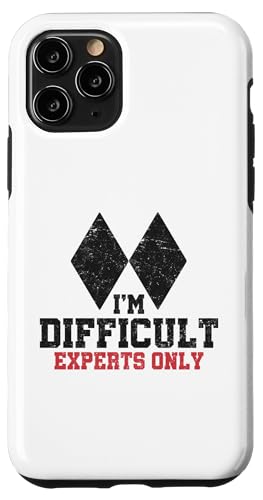 I'm Hard Experts Only Funny Skier �����Y ���f�B�[�X �X�L�[ �X�}�z�P�[�X iPhone 11 Pro �p