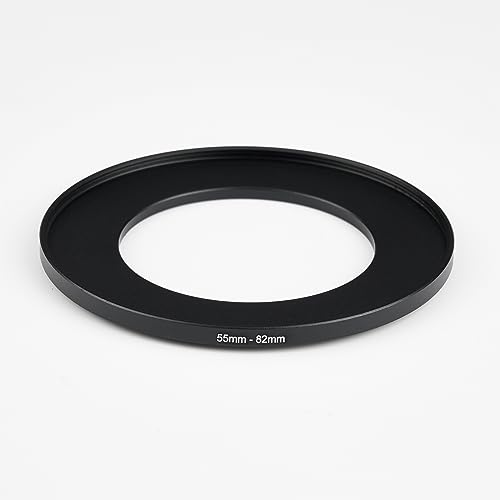 Image of 55mm to 82mm Step-Up Ring Filter Adapter,for All Brands UV ND CPL, Metal Ring Step-Up Rings Adapter Filter (55mm-82mm)