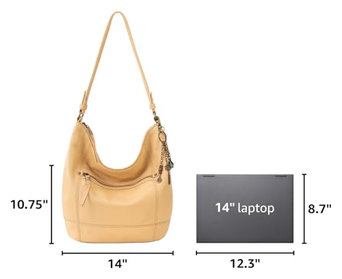 Image of The Sak Sequoia Hobo Bag - Premium Large Leather Women's Handbag for Everyday & Travel - Durable Purse With Zipper Pocket