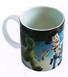 Disney Pixar Toy Story Buzz Lightyear & Woody Coffee Tea Cup Mug-10 oz, Black (U103)