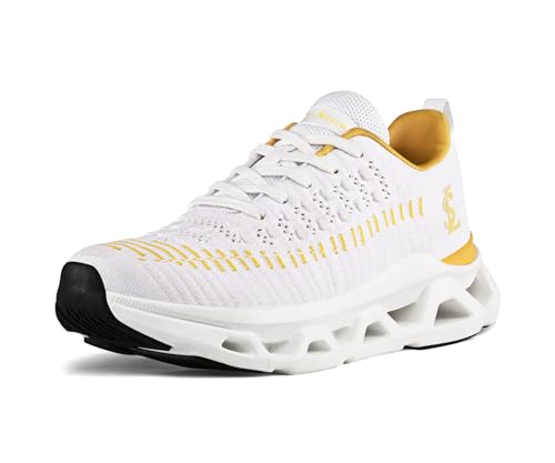 Image of LOUIS STITCH Men's Lightweight Knitted Athleisure Sport Shoes | Casual Lace-Up Sneaker and Athleisure Wear | Perfect for Casual, Gym & Travel Wear | LS-AT-RFKN