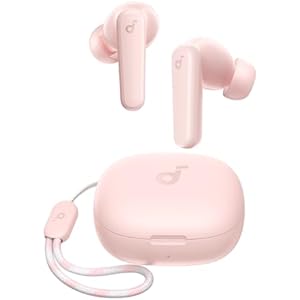 soundcore by Anker P20i Kabellose Bluetooth Kopfhörer in-Ear, 10mm Treiber, Bluetooth 5.3, Anpassbarer EQ, 30 Std. Spielzeit, IPX5 wasserfest, 2 Mikros mit KI, einzeln verwendbar (rosa)
