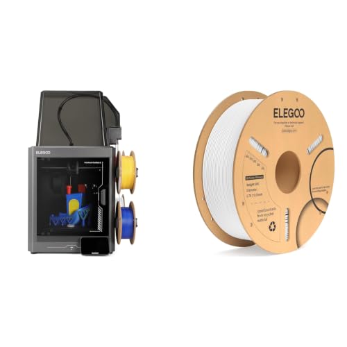 Image of ELEGOO Centauri Carbon 2 Combo 3D Printer & PLA+ Filament White 1KG