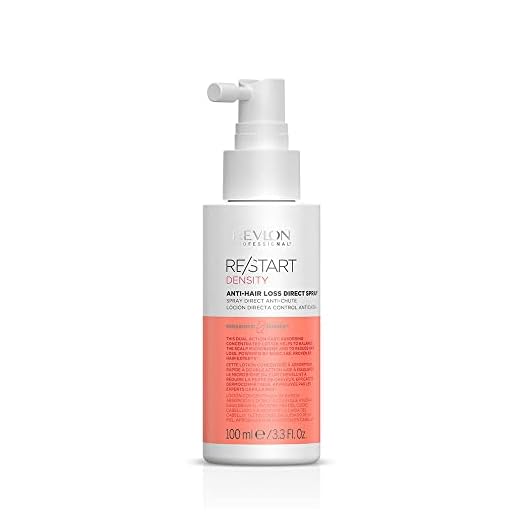 REVLON PROFESSIONAL RE/START DENSITY Spray Directo Anticaída, Fortalece la Estructura del Cabello, Revitaliza el Pelo Quebradizo, Aporta Densidad al Cabello Fino y Débil, 100ml