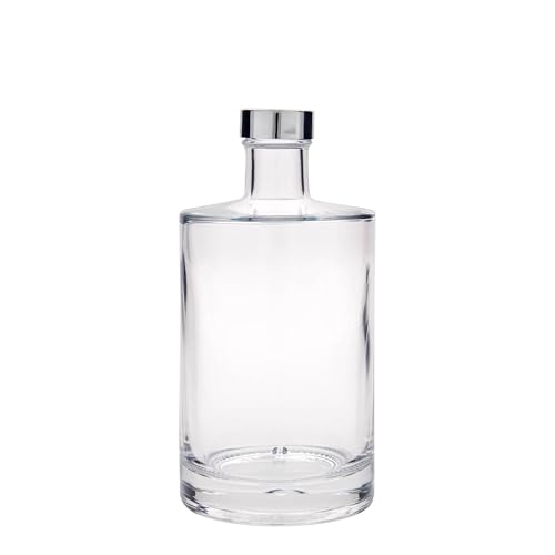 Flaschenland Aventura Lot de 2 bouteilles en verre transparent de 700 ml avec fond solide pour spiritueux, liqueurs, huiles, essences – vue 2