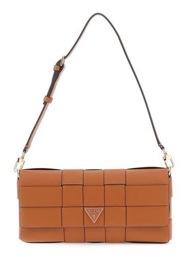 Sac à main GUESS Maylee caramel design structuré à rabat premium