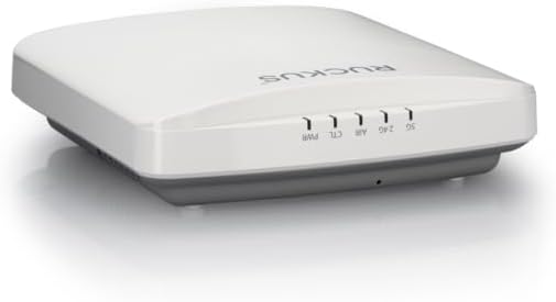 Ruckus R550 (901-R550-NC00) Wi-Fi 6 802.11ax Dual-Band Indoor Access Point, 2x2:2 MIMO, Gigabit Ethernet, 3 Ports, PoE, Ceiling/Wall Mount, Cloud Care Pre-Configured Bundle Eligible