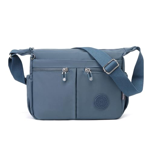 NOTAG Nylon Crossbody Bags for Women Shoulder Bags Waterproof Lightweight Messenger Purses and Handbags (Blue)