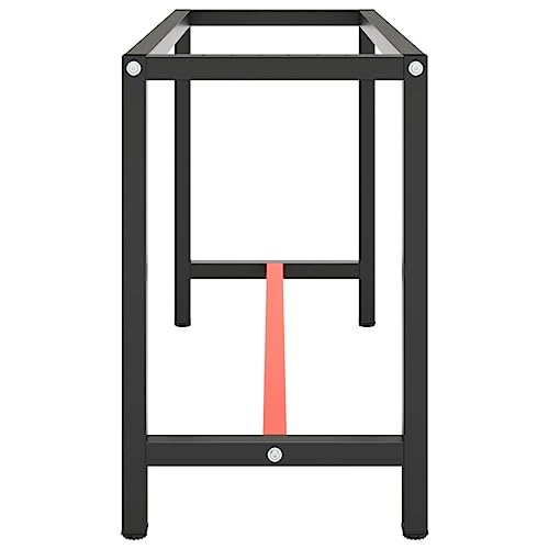 Pied de table d'établi robuste en métal avec trous pré-percés - 4