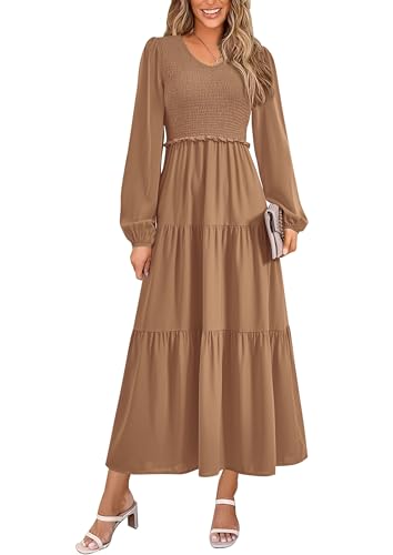 PRETTYGARDEN Women's Casual Long Sleeve Fall Dress