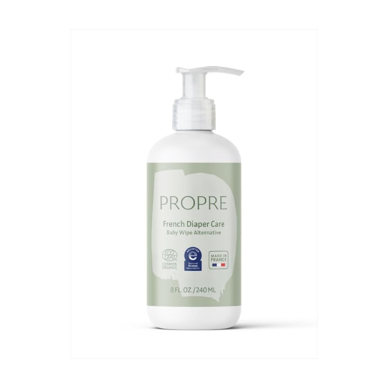 Propre Baby Organic French Liniment 3-in-1 Baby Wipe & Diaper Cream Alternative Cleanses Nourishes & Protects with Organic Olive Oil Preservative Free Made in France (8oz)