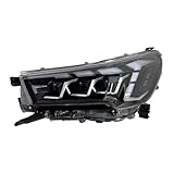 Headlight Styling Compatible With Toyota Hilux 2021-2024 Front Projector Lens DRL Head Lamp Full LED Bulbs Car Stuff Auto Mobile Accessory
