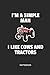 Produktbild I'm A Smiple Man I Like Cows And Tractors Notebook: Blank Lined Journal 6x9 - Farming Farmer Tractor Cow Gift