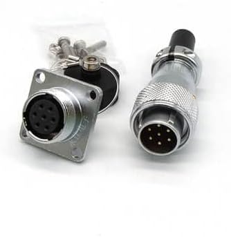 WS16 7pin Power Connector, Aviation High Voltage Bulkhead Solder Wire Plug