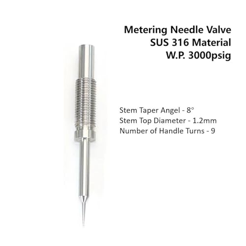 Vanne à aiguille inox 316 régulation haute précision 3000 psig