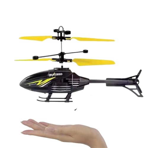Image of ENCHANTMENT Remote Control Helicopter Flying Toy for 6+ Years Boys with Palm Sensing, LED Lights, Watch Remote - Rechargeable Birthday (Pack of 1)