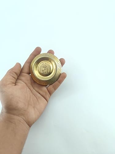 Image of Gas Stove Brass Burner Cap, (Pack of 2) Compatible with Small Gas Stove, Manual Ignition, Original Small Size Burner Part /Cap