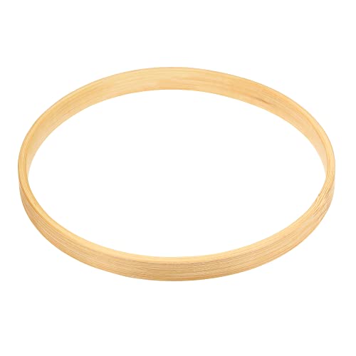 M METERXITY 12 Pack Wooden Bamboo Floral Hoops