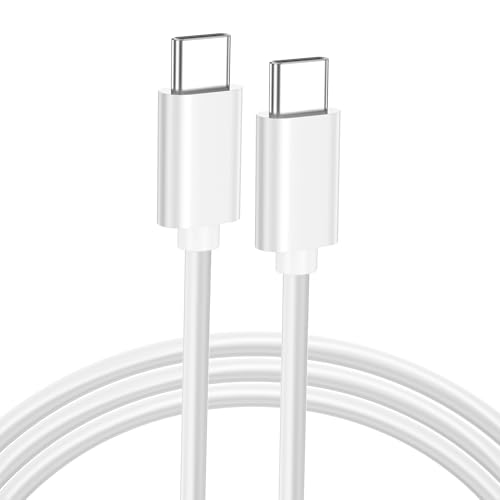 Image of ZeroneTeck USB C Cable 3.3FT, USBC 3.2 Gen 2X2 Cable, 4K Monitor Video Output, 20Gbps High Speed Data Transfer, 100W Fast Charging, for iPhone 17,MacBook,Dell,LG,ARZOPA,KYY,for Portable Monitor(White)