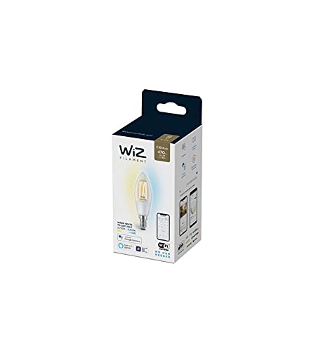 Lampadina Led Filamente Philips Consumer 37206100 929003017621-E14 4,9W 2700-6500K- Wiz Connected