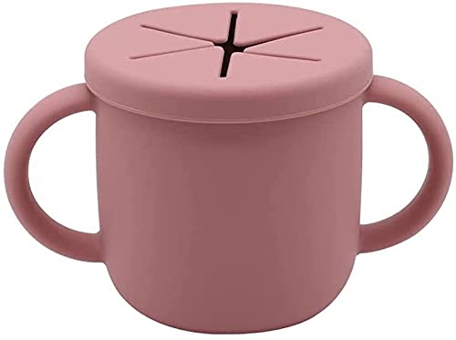 シリコン スナックカップ 離乳食保存容器 ハンドル付き スナックケース お菓子入れ お菓子ケース 食洗機可 ベビー食器 おやつ おやつ入れ おやつケース ベビー 北欧 幼児 ベビーギフト 出産祝い 収納 お出かけ 保存 収納 大容量 (E)