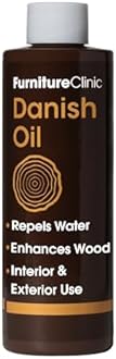 Furniture Clinic Danish Oil for Wood - Premium Finishing Oil to Enhance The Natural Beauty of Oak, Pine & Wooden Worktop Surfaces - Seal & Protect for a Satin Finish - 500ml