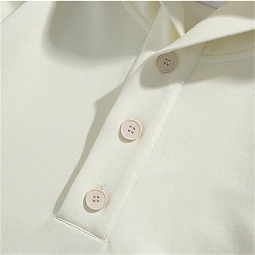 2025 Men's Winter Fashion Hooded Sweatshirt Casual Loose Fit Button Design Oversized Pullover Comfortable Warm3