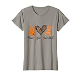 Multiple Sclerosis Awareness Tee Peace Love Cure MS T-Shirt