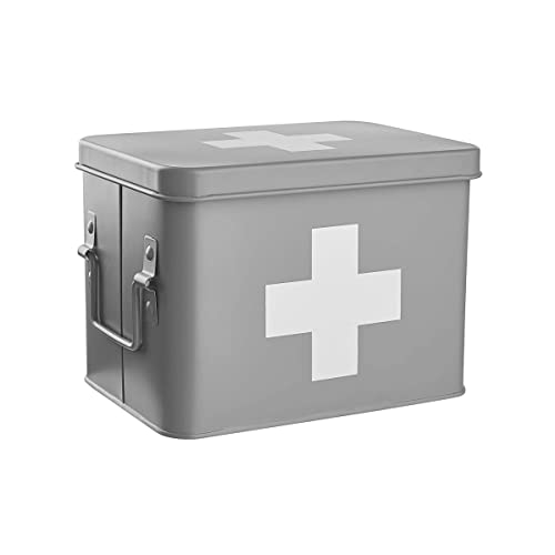 BUTLERS Medikamentenbox mit herausnehmbaren Fach MEDIC L22 x B16cm x H16 cm | Aufbewahrung und Organisation von Medikamenten | erste Hilfe Kasten und Hausapotheke BUTLERS Medikamentenbox mit herausnehmbaren Fach MEDIC L22 x B16cm x H16 cm | Aufbewahrung und Organisation von Medikamenten | erste Hilfe Kasten und Hausapotheke