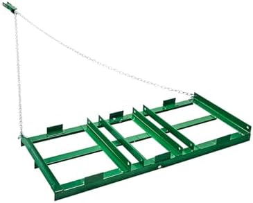 VEVOR Drag Harrow, 4 ft Heavy Duty Tow Behind Drag Harrow with Adjustable Bars & 72 in Chain, Driveway Grader Landscape Rake for ATV, UTV, Tractor, Mower Tow Behind Yard Lawn Leveling Tool