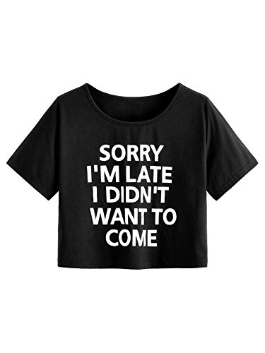 SweatyRocks-Womens-Casual-Short-Sleeve-Print-Crop-Top-T-Shirt-Summer-Tees SweatyRocks-Womens-Casual-Short-Sleeve-Print-Crop-Top-T-Shirt-Summer-Tees