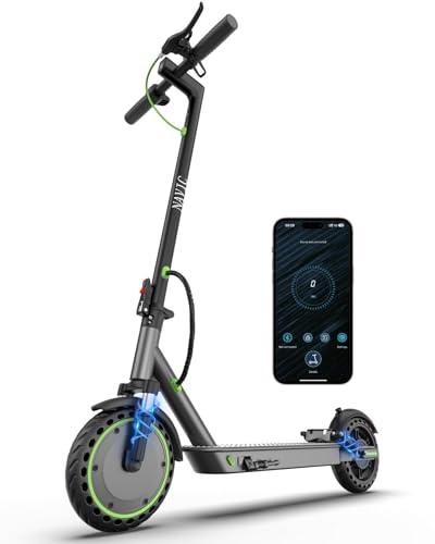 Image of NAVIC Electric Scooter - 8 inch Tires, 350W Peak Motor, Max Speed Up to 19MPH, 22 Miles Long-Range, Portable Foldable Commuting Scooter for Adults with Double Braking, Smart APP