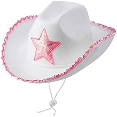 FRECOCCIALO Women´s Cowboy Hat with Feather,Felt Cowgirl Hat Ladies Cap Headwear for Dress-up,Western Party,Halloween Costume Accessory