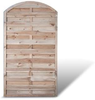 Holzzaun Sichtschutzwände mit Bogen Maß 100 x 180 auf 160 cm (Breite x Höhe) aus Kiefer/Fichte Holz; druckimprägniert Holz "Berlin Bogen"