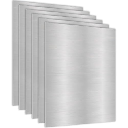 Image of GBACHOOSE 15 Pack 1mm Aluminum Sheet Metal 150x100x1mm/5.9x3.9x0.04 Inch Flat Plain Aluminum Plate Panel Covered with Protective Film, Heat Treatable Aluminums Sheet for Crafting Industry Welding