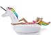 Jasonwell Giant Inflatable Unicorn Pool Float Floatie Ride On with Fast Valves Large Rideable Blow Up Summer Beach Swimming Pool Party Lounge Raft Decorations Toys for Kids Adults