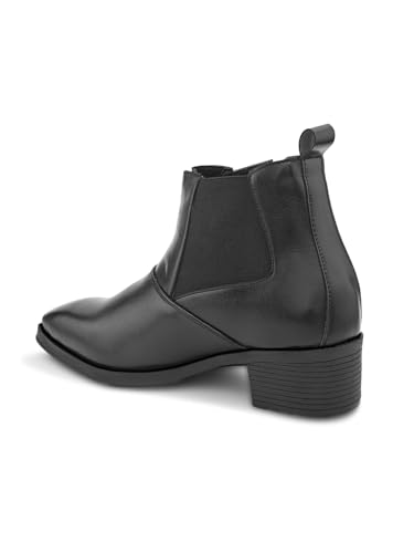 Image of Prolific Men's Chelsea Zipper /Chain Boots | High Ankle Boot| Formal, Office & Casual Wear Shoes | Soft Cushioned Insole, Slip-Resistance, Dynamic Feet Support, Arch Support & Shock Absorption