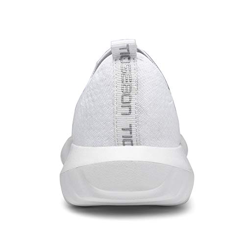 Tiosebon Women's Casual Walking Shoes Lightweight Slip On Work Sneakers 6.5 Us White #TOP2