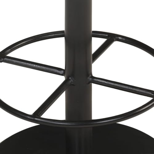 Tabouret de bar gris en cuir véritable de style scandinave chic 76 cm