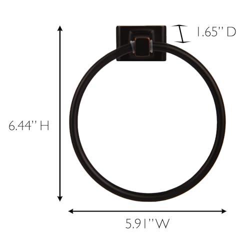 Image of Design House 539239 Millbridge Classic Towel Ring for Bathroom Oil Rubbed Bronze