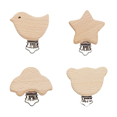 Clip Para Chupete, Chupete Clips, Clip De Chupetede, Clip Chupete Bebe, Chupetes Pinzas, Clip Chupete, Clip De Chupetes, Clip Madera Para Chupete, Clip Madera Para Chupete, Clips Para Chupetes, 4 Pcs