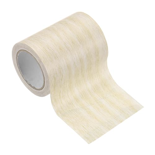 Image of PATIKIL Wood Grain Tape 3.1 inch x 15 Ft, Self-Adhesive Wood Texture Repair Tape Realistic Wood Effect Contact Paper Patch for Furniture Cabinets Floor Walls Home Decoration, Light Yellow Oak