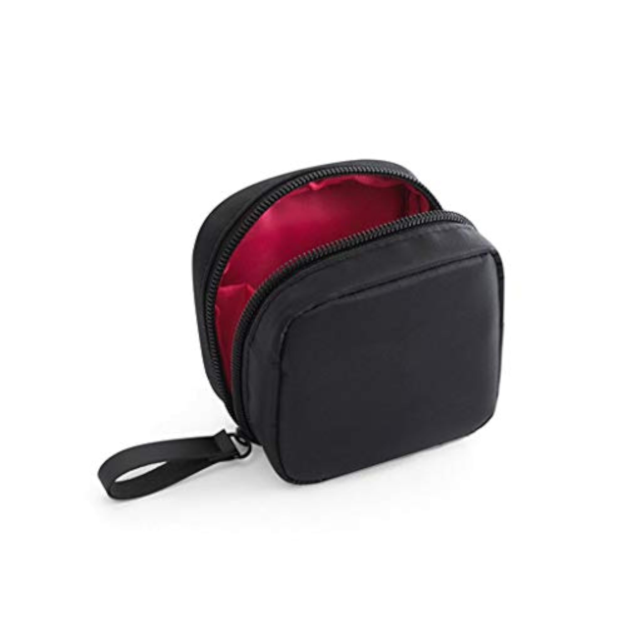 Mini Black Travel Cosmetic Bag, Toiletry Organizer Pouch
