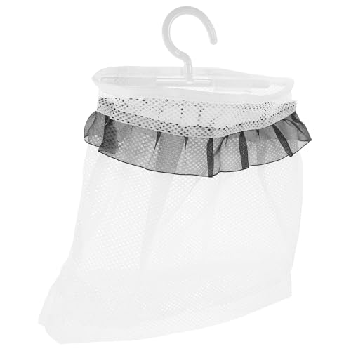 ノーブランド品 多用途メッシュハンギングバッグ 洗濯ばさみ収納 大容量転フック付き キッチン バスルーム ランドリー用 整理整頓に便利な収納ポー