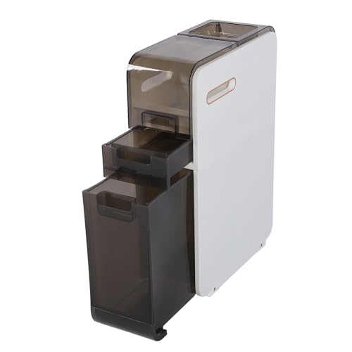 Gabinete de almacenamiento delgado para baño con ruedas rodantes, mueble lateral estrecho móvil para baño, cocina, armario de almacenamiento de 2 niveles