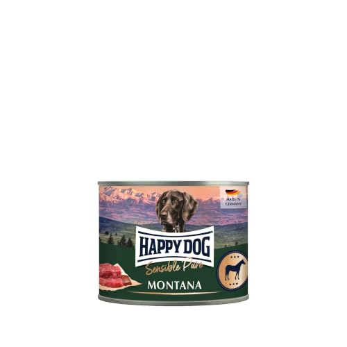 Happy Dog Sensible Pure Montana Pferd Nassfutter, 6x200 g Monoprotein