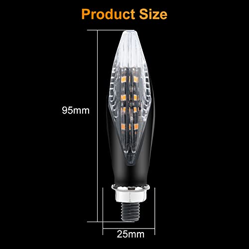 4 Peças Luz De Sinalização De Direção De Motocicleta Luz Indicadora De Sinais Pisca-pisca Drl Lâmpad